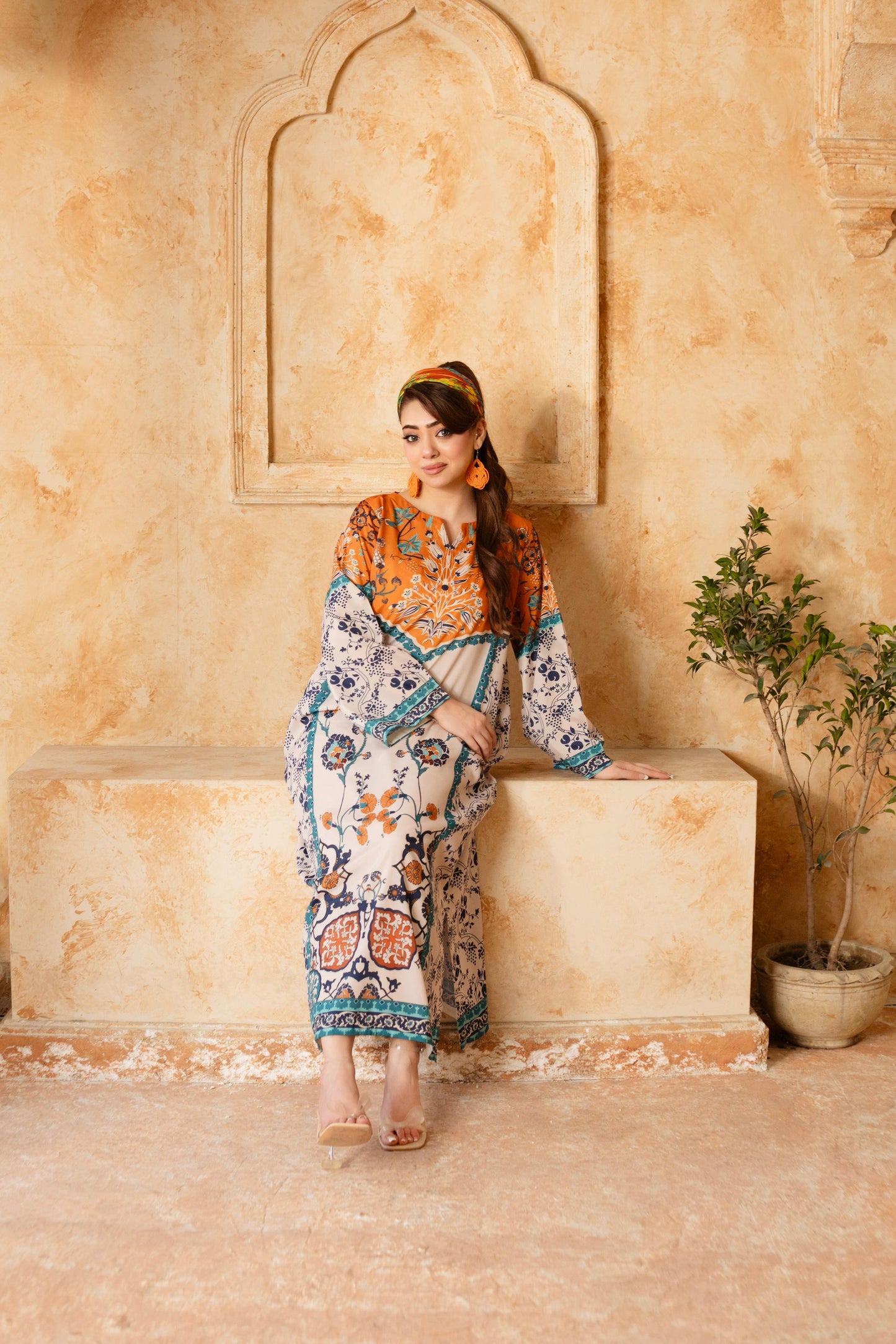 Amber kaftaan-2pc